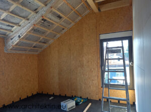 Innenleben: im Kinderzimmer kann schon Baustelle gespielt werden